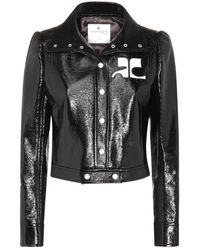 Courreges - Jackets Blacks And Greys-Donna - Lyst