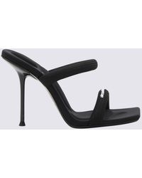 Alexander Wang - Sandali stiletto in nylon nero julie - Lyst