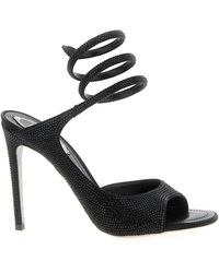 Rene Caovilla - Audrey Sandali Nero-Donna - Lyst