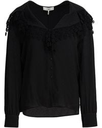 Chloé - Blouse With Lace Collar Shirts - Lyst