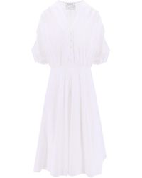 Vivetta - Sustainable Cotton Dress With Cut-out Details - Lyst
