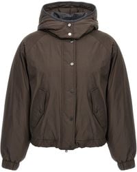 Brunello Cucinelli - Cropped Down Jacket - Lyst