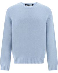 Palm Angels - Logo-jacquard Wool-blend Sweater - Lyst