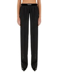 Tom Ford - Pantalone Con Logo - Lyst