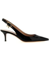 Gianvito Rossi - Patent Leather Slingback Pumps - Lyst