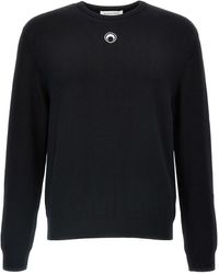 Marine Serre - Moon Logo Maglioni Nero - Lyst