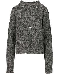 DURAZZI MILANO - Mouline' Sweater Knitwear - Lyst