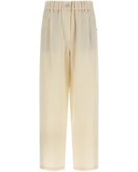 Brunello Cucinelli - Linen Trousers - Lyst