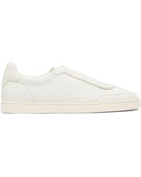 Brunello Cucinelli - Leather Sneakers Sneakers & Slip-On Bianco-Uomo - Lyst