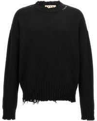 Marni - Destroyed Effect Sweater - Lyst