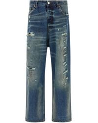 Vetements Fire Big-shape Jeans in Red for Men | Lyst Canada