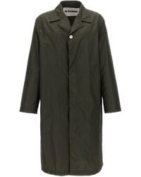 Jil Sander - Single-Breasted Nylon Twill Trench Coat - Lyst