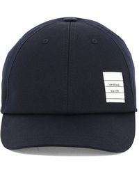 Thom Browne - Baseball Cap With Logo Patch - Lyst