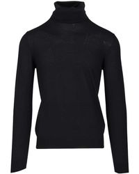 Mauro Ottaviani - Wool Turtleneck Knitwear Blue - Lyst