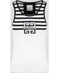 Givenchy - 4g Stripes Cotton Tank Top - Lyst