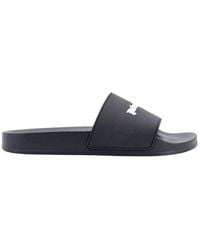 Palm Angels - Rubber Sandals With Essential Logo Detail - Lyst