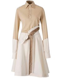Maison Margiela - Work-In-Progress Midi Shirt-Dress - Lyst