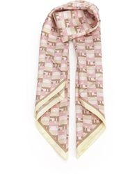 Fendi - Optical Scarves And Foulards Rose - Lyst
