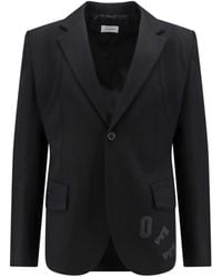 Off-White c/o Virgil Abloh - Sophisticated Virgin Wool Blazer With Patch - Lyst