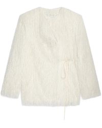 Dries Van Noten - Fringed Wrap Jacket - Lyst