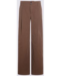 Chloé - Trousers Mustard-Donna - Lyst
