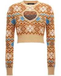 DSquared² - Heart Vintage Shetland Sweater, Cardigans - Lyst