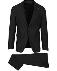 Tagliatore - Vesuvio Lancia Nero 54 Lana 44 Polies 2 Elastan Dresses - Lyst