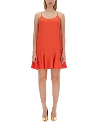 Michael Kors - Abito Corto Con Balza - Lyst