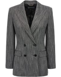 Alberta Ferretti - Double-Breasted Blazer - Lyst