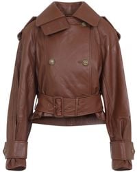Zimmermann - Hypnotic Leather Crop Trench - Lyst
