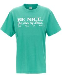 Sporty & Rich - Be Nice T Shirt Bianco - Lyst