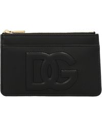Dolce & Gabbana - Logo Wallet Portafogli Nero - Lyst