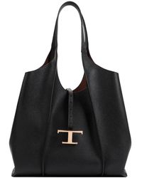 Tod's - Grained Leather T Timeless Bag-Donna - Lyst