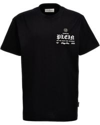 Philipp Plein - Rubberized Logo T Shirt Nero - Lyst