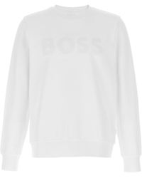 BOSS - Soleri 120 Felpe Bianco-Uomo - Lyst
