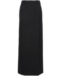 Balenciaga - Wool Midi Skirt - Lyst