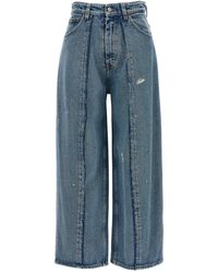 MM6 by Maison Martin Margiela - Used Effect Jeans - Lyst