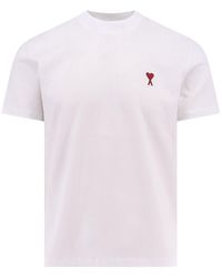 Ami Paris - Monogram Organic Cotton T-Shirt - Lyst