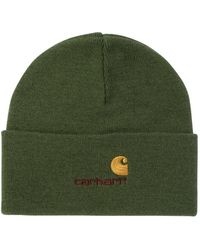 Carhartt - American Script Cappelli Verde-Uomo - Lyst