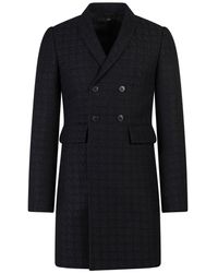 SAPIO - Wool Blend Tweed Coat - Lyst
