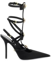 Versace - Slingback Pumps With Gianni Ribbon Bows - Lyst