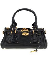 Chloé - Paddington Borse A Spalla E Tracolla Nero-Donna - Lyst
