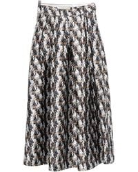 ALESSANDRO ENRIQUEZ - Printed Long Skirt - Lyst