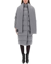 BOSS - Reversible Coat With Scarf - Lyst