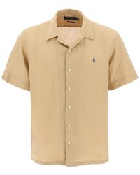 Polo Ralph Lauren - Camicia Maniche Corte In Lino - Lyst