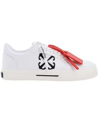 Off-White c/o Virgil Abloh - Sneakers in canvas con logo Arrow laterale - Lyst