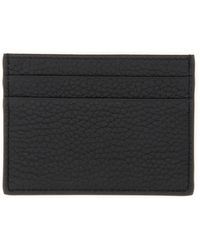 Dolce & Gabbana - Porta carte in pelle nera con stampa di cervo - Lyst