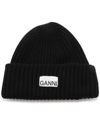 Ganni - Hats Blacks And Greys-Donna - Lyst