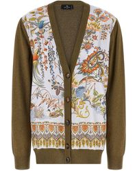 Etro - Paisley Silk Insert Cardigan Sweaters And Cardigans - Lyst