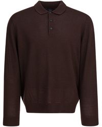 Vince - Merino Wool Polo Shirt - Lyst